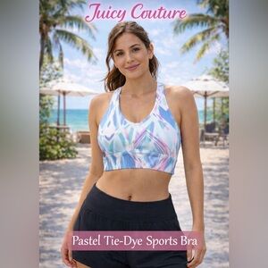 Juicy Couture Pastel Tie-Dye Sports Bra